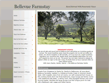 Tablet Screenshot of bellevuefarmstay.com